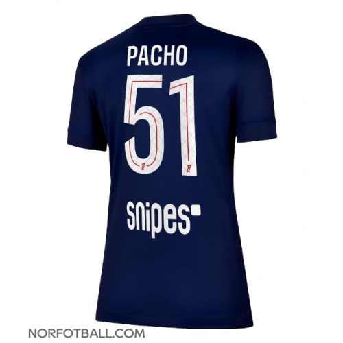 Billige Fotballdrakt Paris Saint-Germain Willian Pacho #51 Replika Hjemmedrakt Dame 2025-26 Kortermet Billige Fotballdrakt Paris Saint-Germain Willian Pacho #51 Replika Hjemmedrakt Dame 2025-26 Kortermet